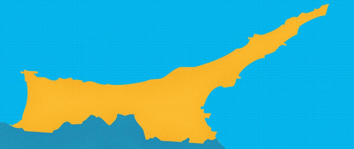 Harta a Ciprului de nord, statiuni
