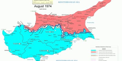 Harta Cipru divizia