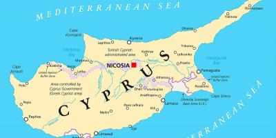 Harta arată Cipru