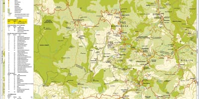 Harta munții troodos, Cipru