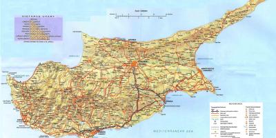 Harta Cipru statiuni de vacanta