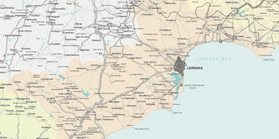 Harta larnaca Cipru