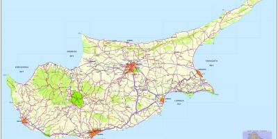 Harta de drum Cipru
